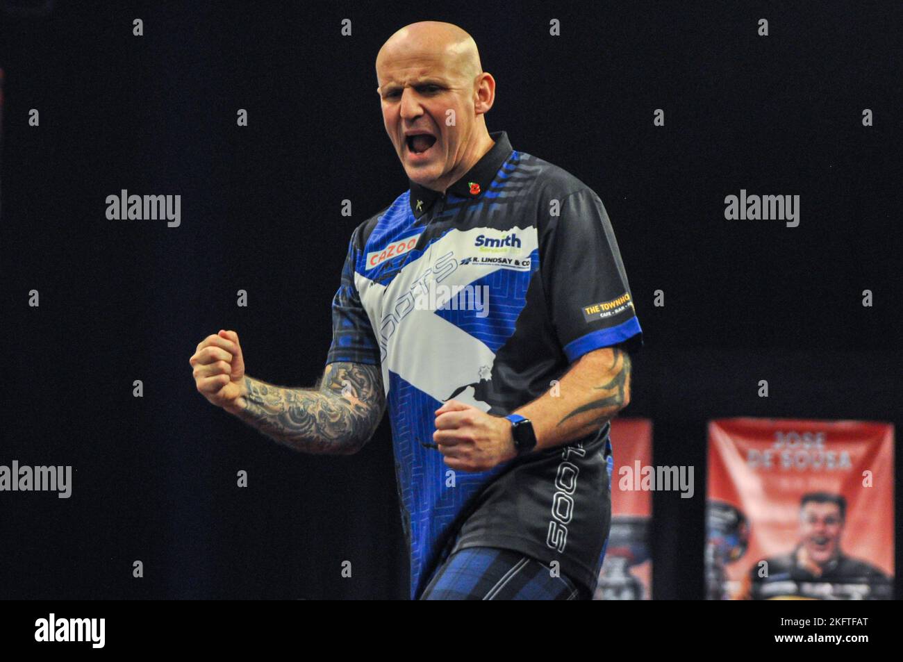 WOLVERHAMPTON, ENGLAND 12. NOVEMBER Alan Soutar aus Schottland beim