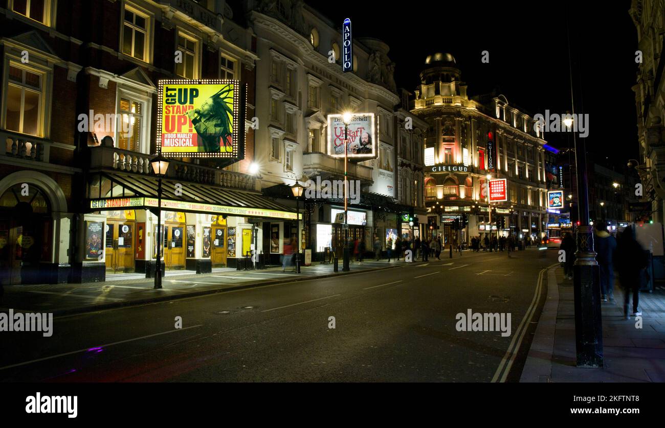 London Theatres Theatreland Shaftsbury Avenue West End London Stockfoto