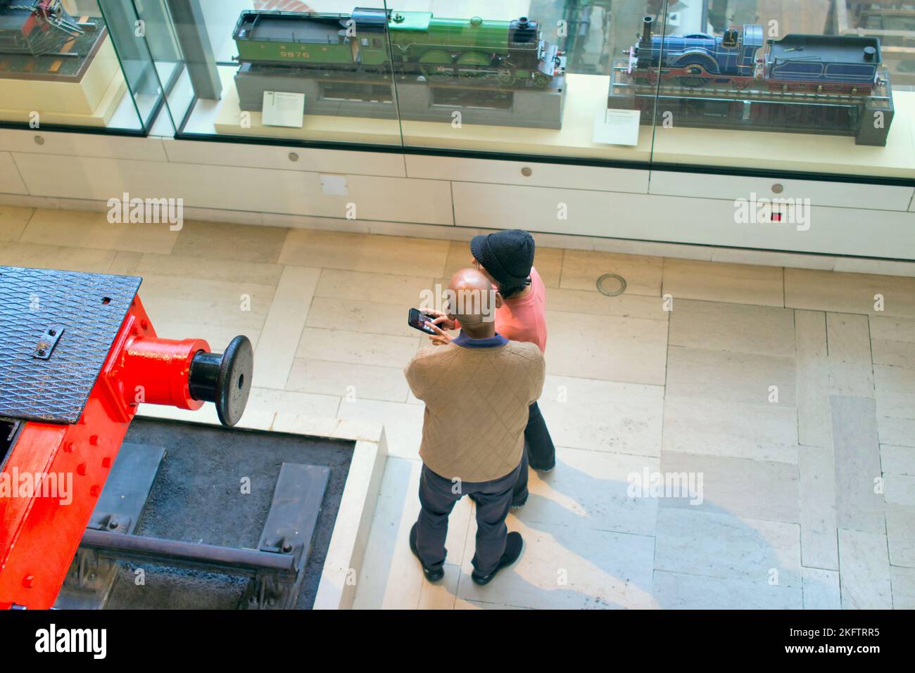 Dampflok Ausstellung National Museum of Scotland, Chambers St, Edinburgh EH1 1JF Stockfoto