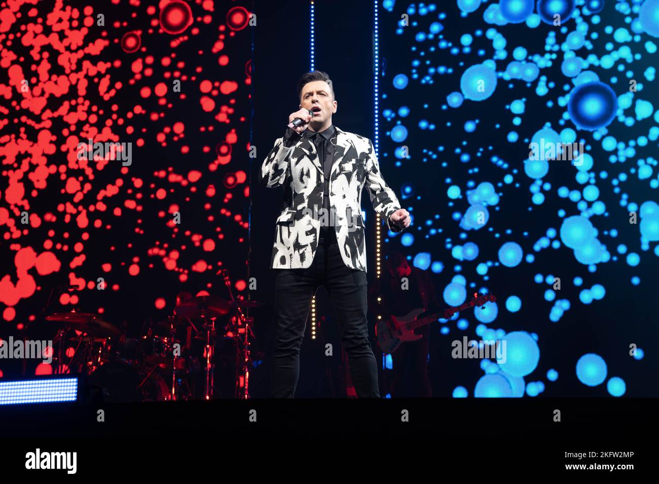 Glasgow, Schottland, 19.. November 2022, Mark Feehily von Westlife tritt am 19.. November 2022Credit beim OVO Hydro in Glasgow auf: Glasgow Green im Winter Quelle: Glasgow Green im Winter/Alamy Live News Stockfoto