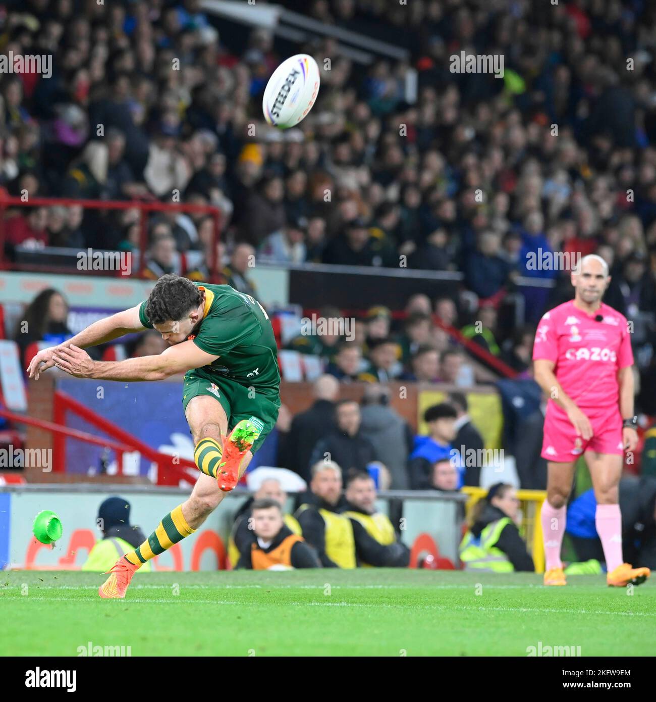 Manchester ENGLAND NOVEMBER 19.Nathan Cleary aus Australien ist