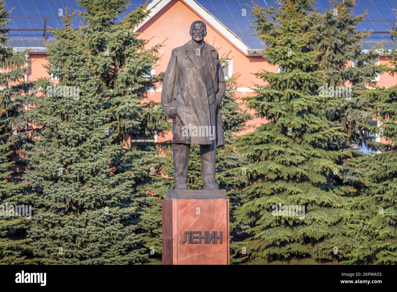 Einsames Lenin-Denkmal in Suzdal, Russland Stockfoto