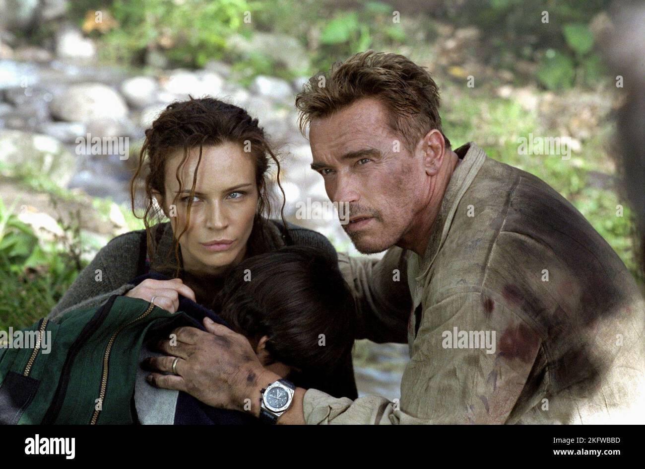 FRANCESCA NERI, ARNOLD SCHWARZENEGGER, KOLLATERALSCHÄDEN, 2002 Stockfoto