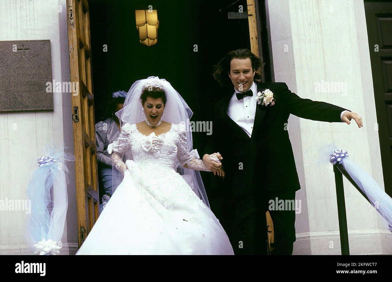 NIA VARDALOS, John Corbett, My Big Fat Greek Wedding, 2002 Stockfoto