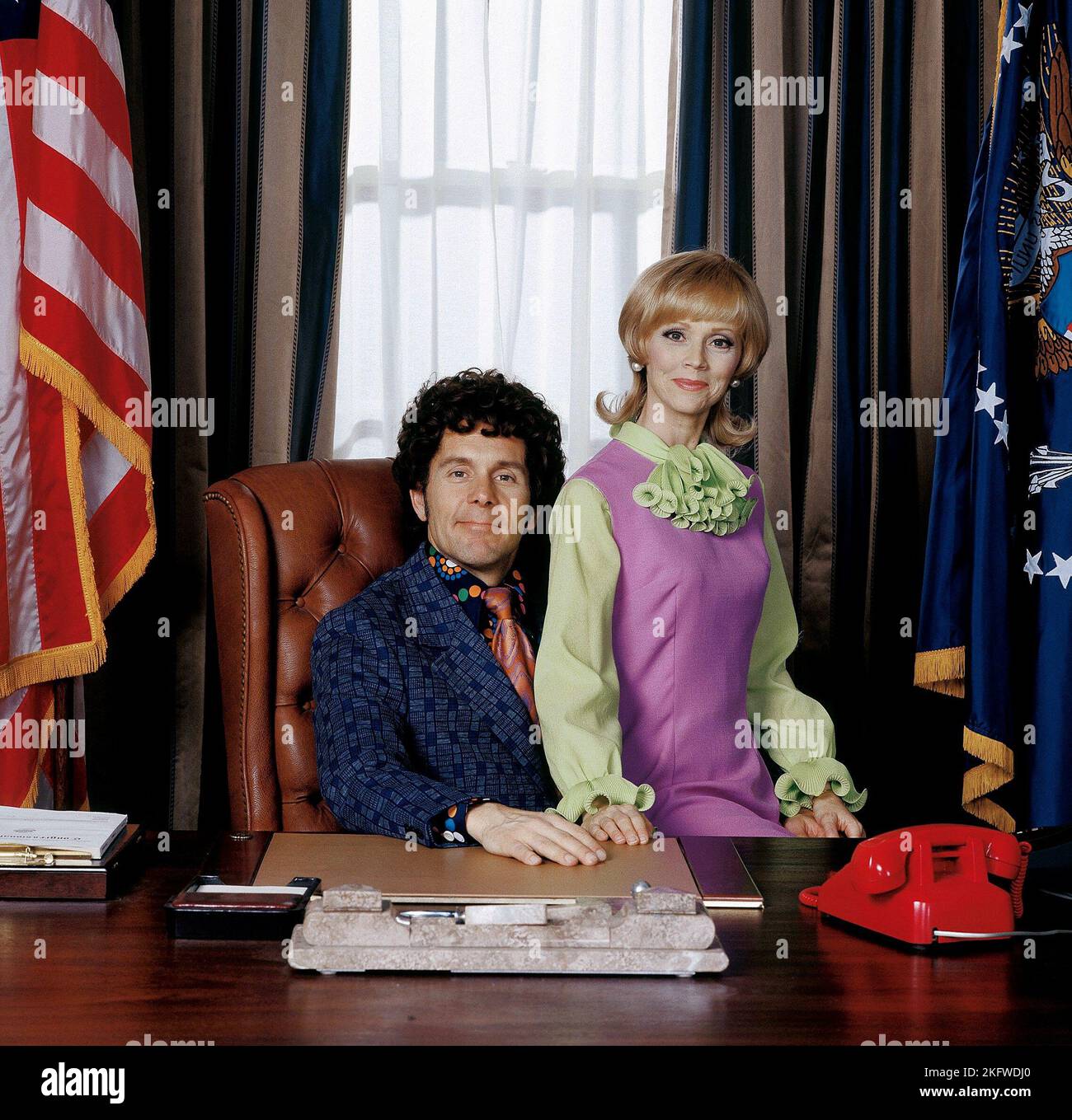 GARY COLE, Shelley Long, der Brady Bunch IN THE WHITE HOUSE, 2002 Stockfoto