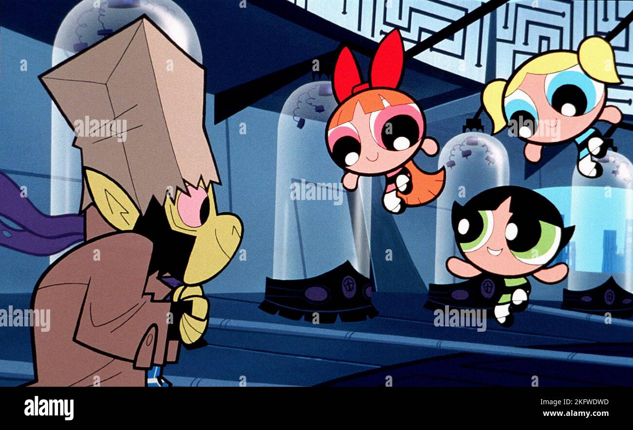 MOJO, Blume, BUTTERCUP, Blasen, die POWERPUFF GIRLS, 2002 Stockfoto