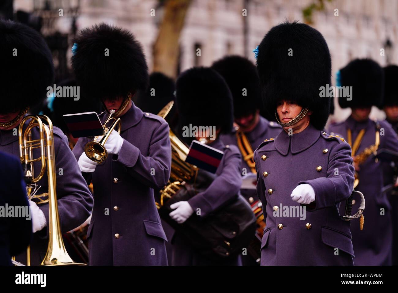 Die jährliche Parade der Vereinigung jüdischer Ex-Soldaten und Frauen im Cenotaph in Whitehall, London. Bilddatum: Sonntag, 20. November 2022. Stockfoto