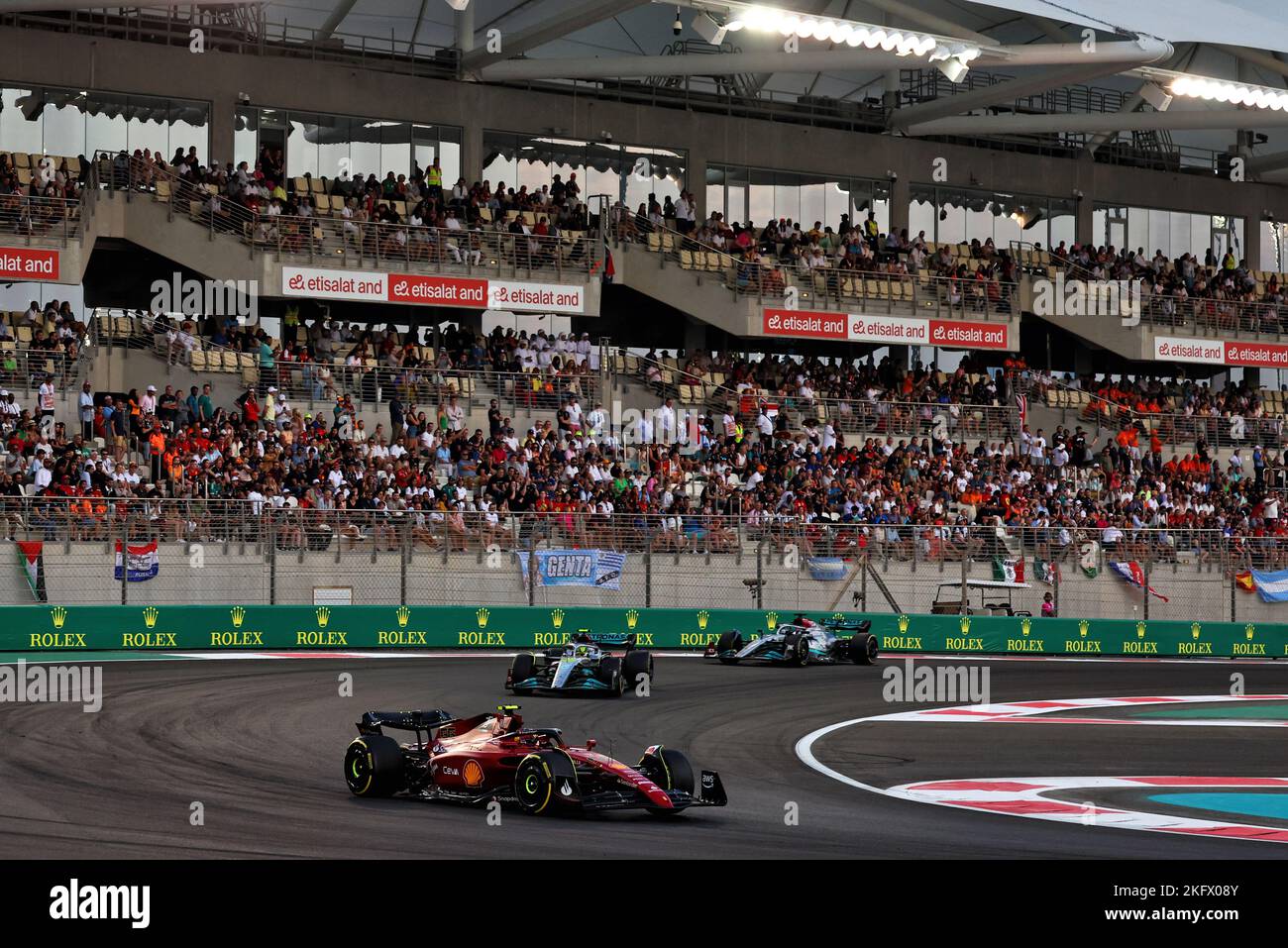 Abu Dhabi, Abu Dhabi. 20.. November 2022. Carlos Sainz Jr (ESP) Ferrari F1-75. Abu Dhabi Grand Prix, Sonntag, 20.. November 2022. Yas Marina Circuit, Abu Dhabi, VAE. Quelle: James Moy/Alamy Live News Stockfoto