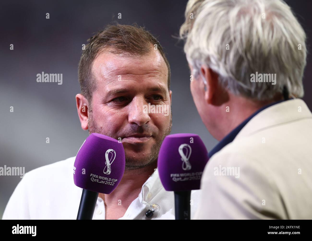 Al-Khor, Katar. 20.. November 2022. Der ehemalige Spieler Rafael van der Vaart beim Spiel der FIFA Fußball-Weltmeisterschaft 2022 im Al Bayt Stadium, Al Khor. Bildnachweis sollte lauten: David Klein/Sportimage Kredit: Sportimage/Alamy Live News Stockfoto