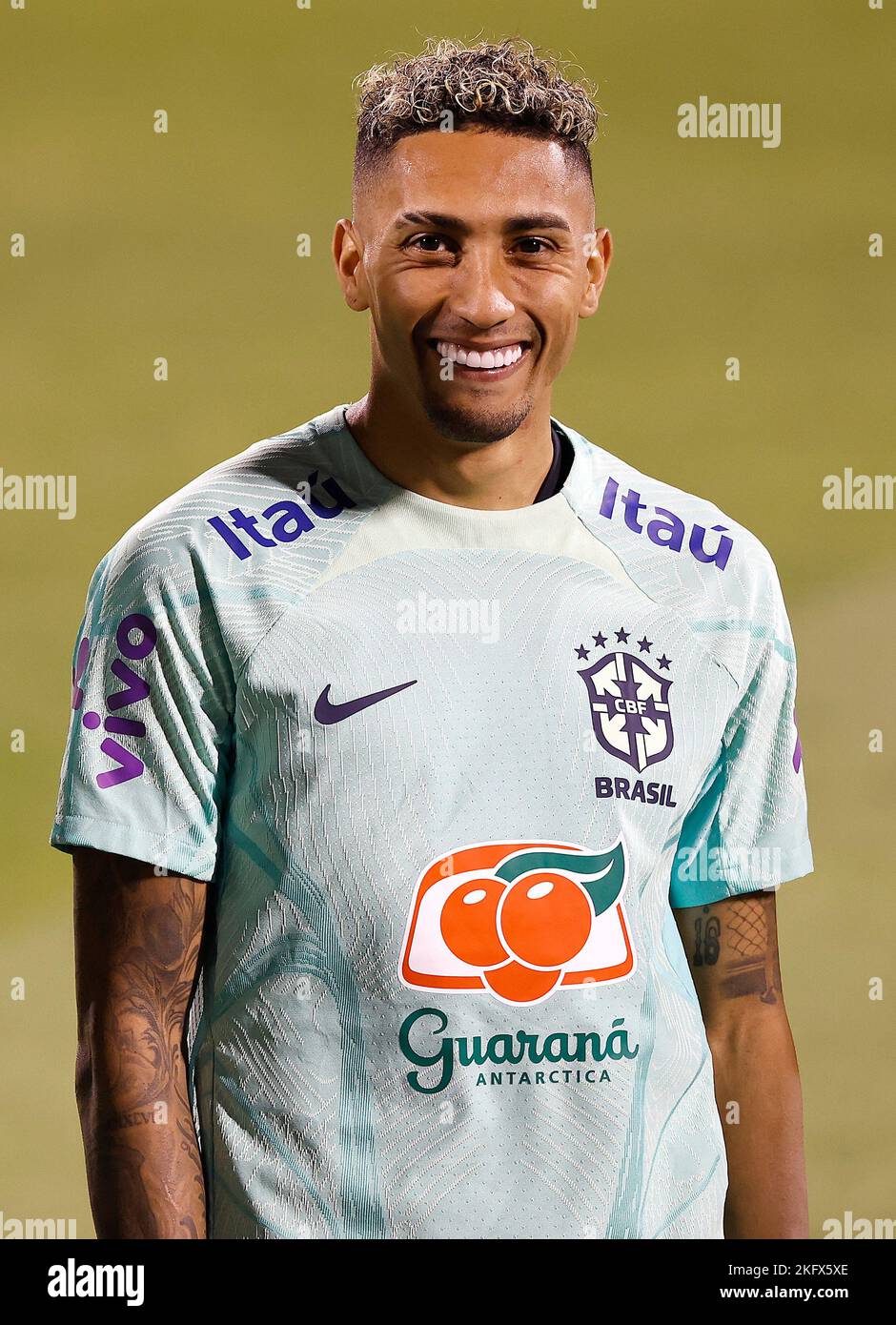 Doha, Catar. 20.. November 2022. Raphinha beim Training der