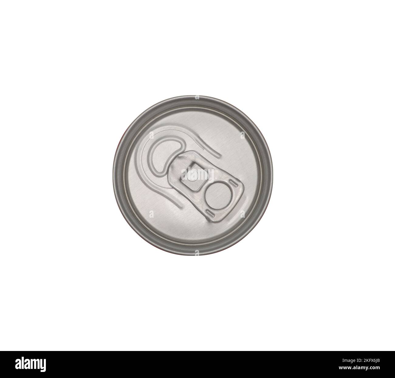 Getränkekännen von oben Stockfoto