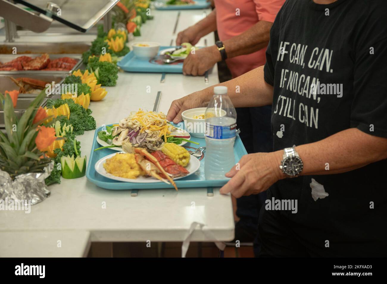 Das Essen wird in der Anderson Chow Hall zum 247.. Geburtstag der US