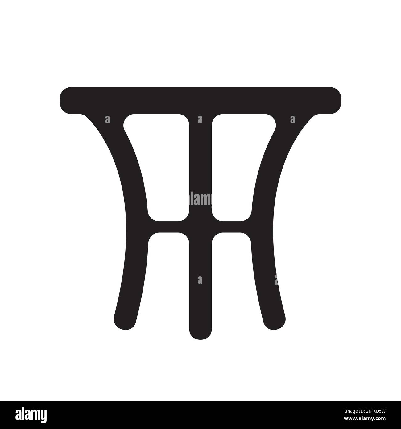 Möbelschrank, Haushaltsschublade, Tischdesign flache Vektor-Illustration. Wohndesign-Element aus natürlichen Materialien. Flacher Vektorstil Stock Vektor