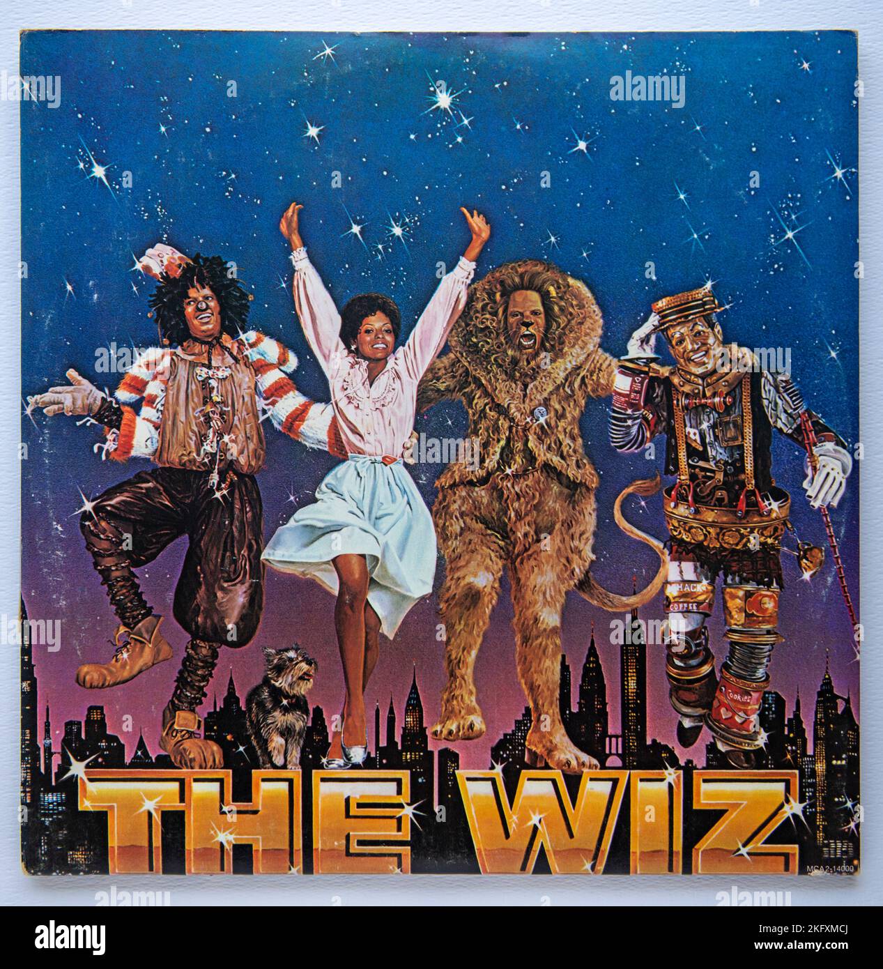 LP-Cover des Original-Soundtrack-Albums zum Film The Wiz aus dem Jahr 1978 Stockfoto