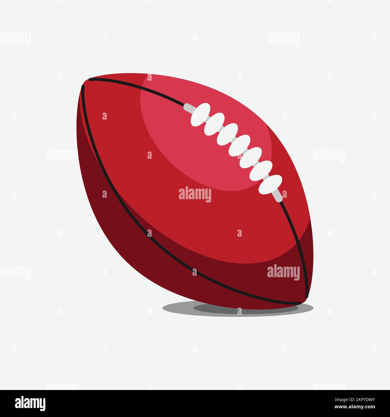 American Football Ball Icon, Sportkonzept, Flat Style. - Vektor. Vektorgrafik Stock Vektor