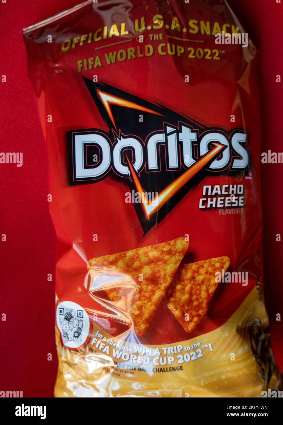 Doritos ist der offizielle WM-Sponsor für Snacks, 2022, USA Stockfoto