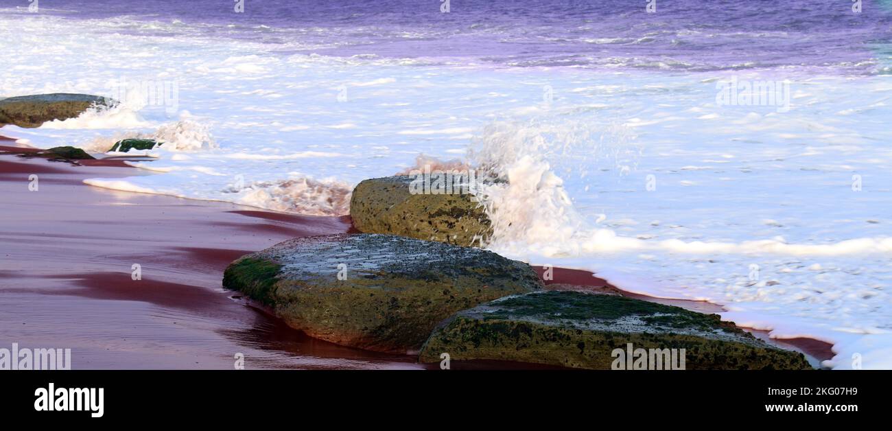 Schöne Bilder von den Stränden in Sri Lanka. Stockfoto