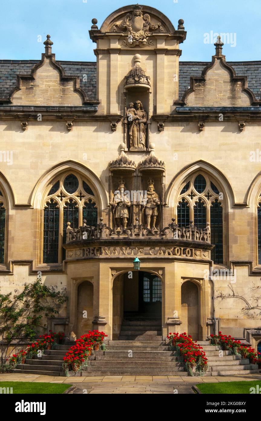 Oriel College, Oxford University, England Stockfoto
