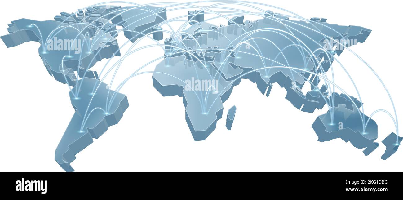 Weltkarte Hintergrund Globe Global Trade Konzept Stock Vektor