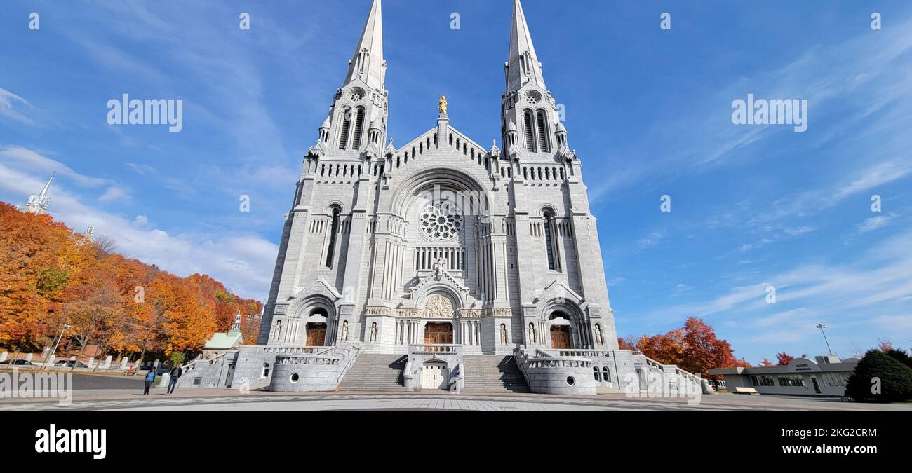 Die historische wunderschöne Gemeinde Sainte-Anne-de-la-Perade in Quebec, Kanada Stockfoto