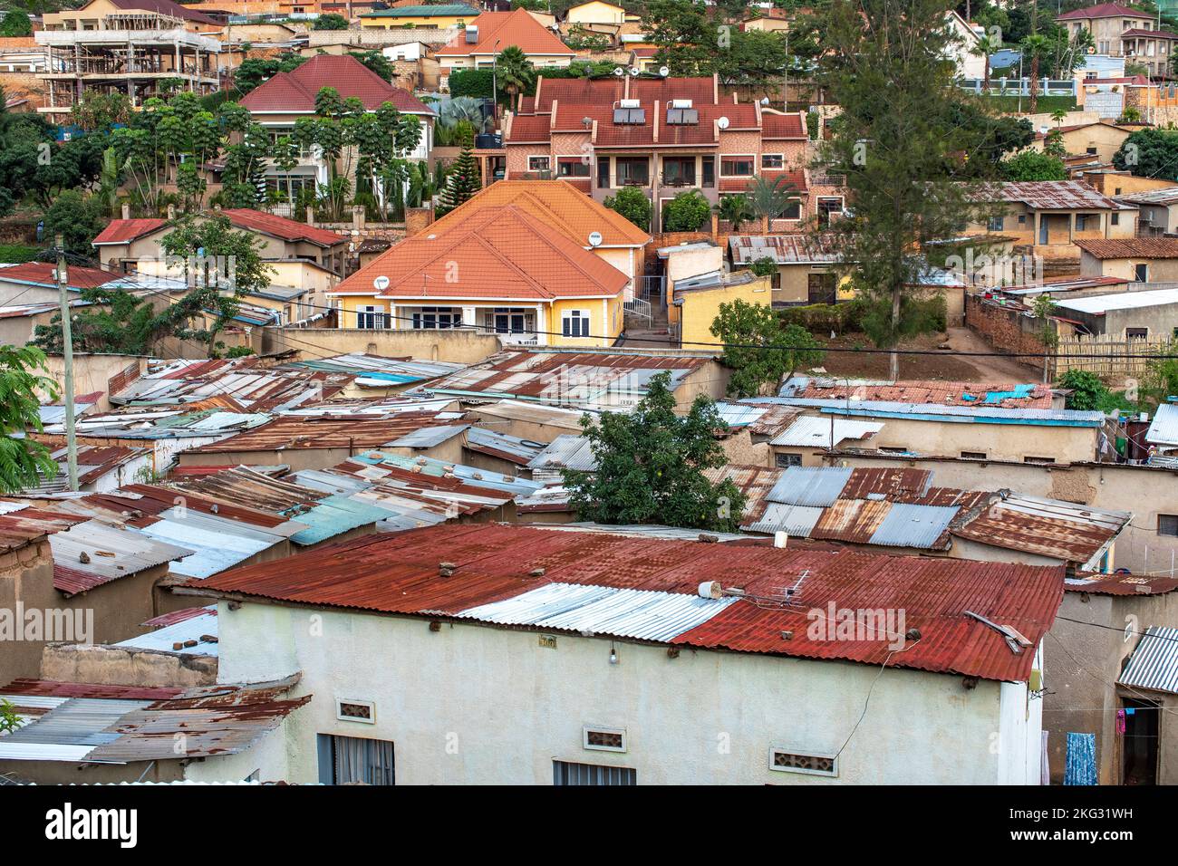 Gebäude in Kigali, Ruanda Stockfoto