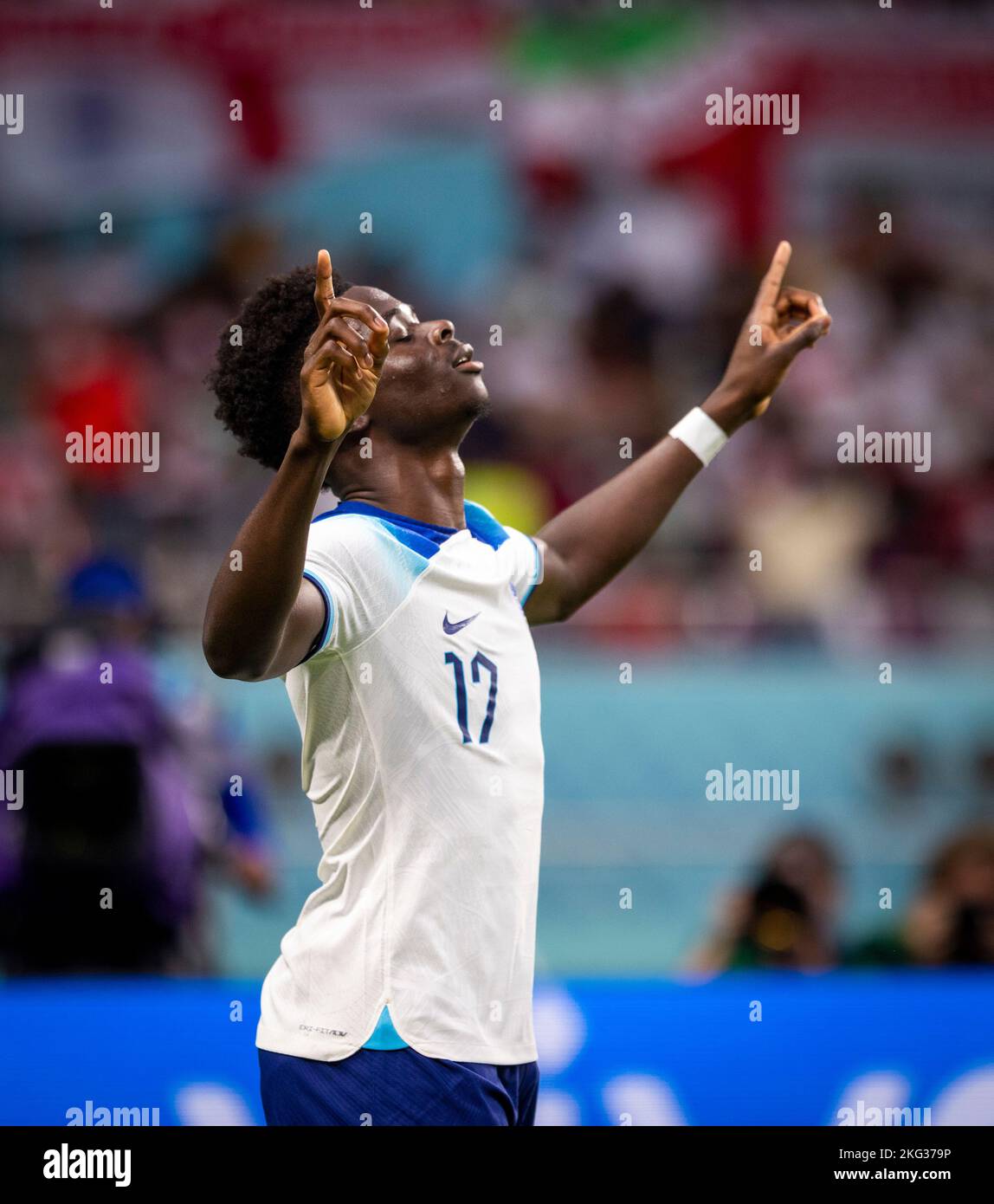 Doha, Katar. 21.. November 2022. England - Iran World Cup 2022 in Katar 21.11.2022 Quelle: Moritz Muller/Alamy Live News Stockfoto