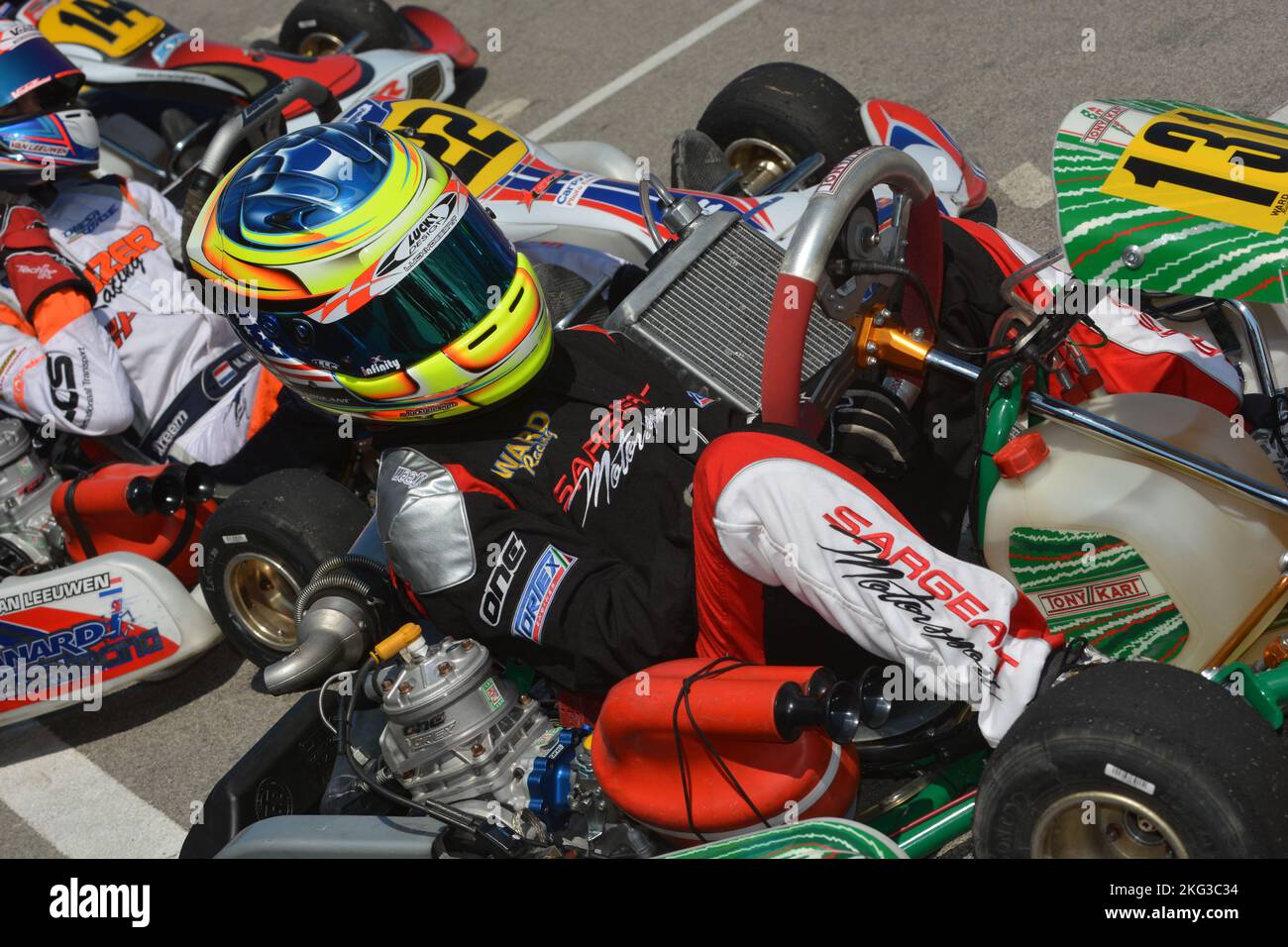 Logan Sargeant ist ein amerikanischer Rennfahrer, 2022 trat er mit Carlin an der FIA Formel 2-Meisterschaft an, er wird für Williams Racing in der Formel-1-Weltmeisterschaft 2023 fahren, nachdem er über die Williams Driver Academy seinen Abschluss gemacht hat. Stockfoto