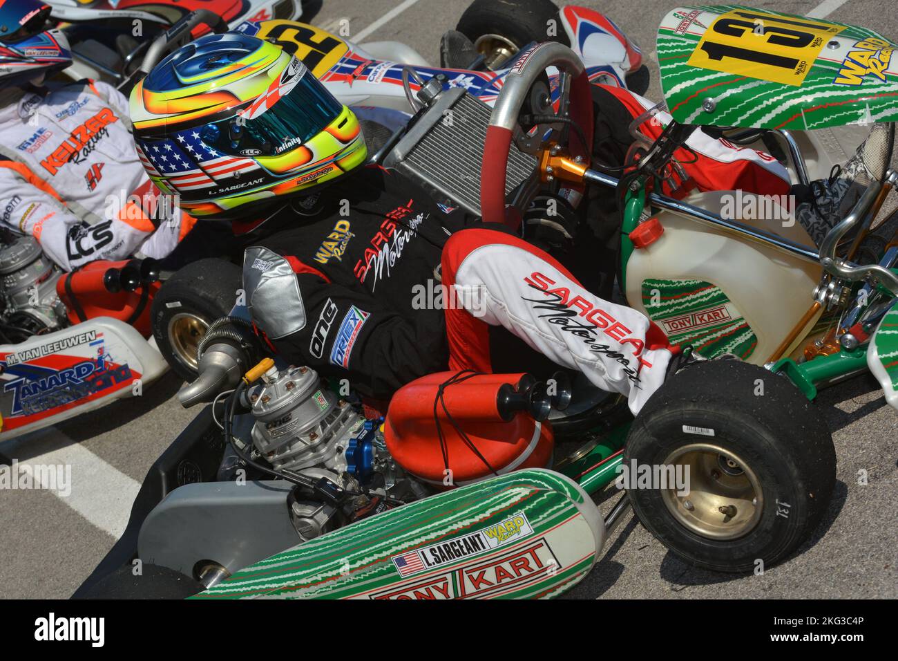 Logan Sargeant ist ein amerikanischer Rennfahrer, 2022 trat er mit Carlin an der FIA Formel 2-Meisterschaft an, er wird für Williams Racing in der Formel-1-Weltmeisterschaft 2023 fahren, nachdem er über die Williams Driver Academy seinen Abschluss gemacht hat. Stockfoto