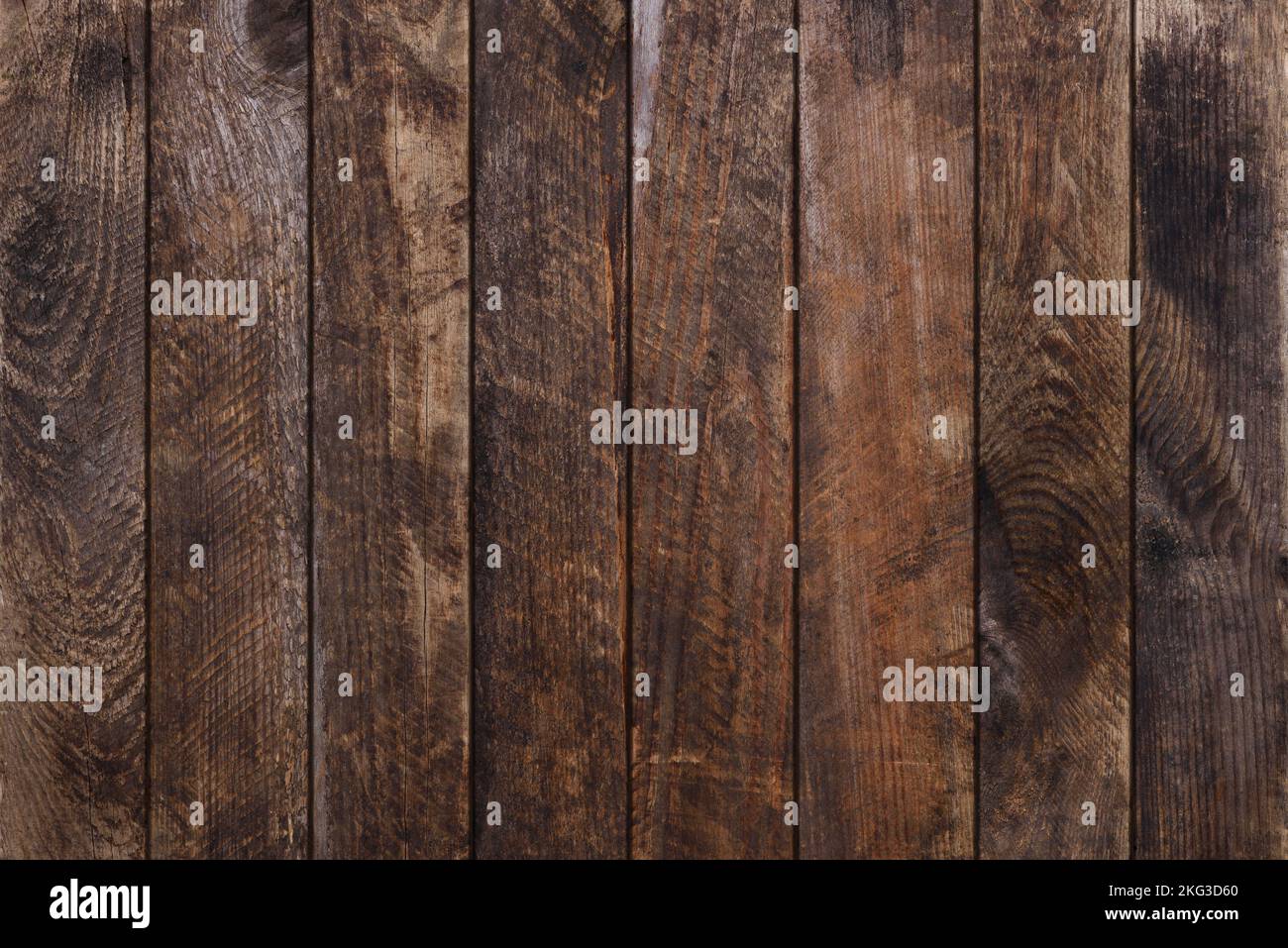 Verwitterte Holzplanken im Vintage-Stil. Grunge Holzstruktur. Stockfoto