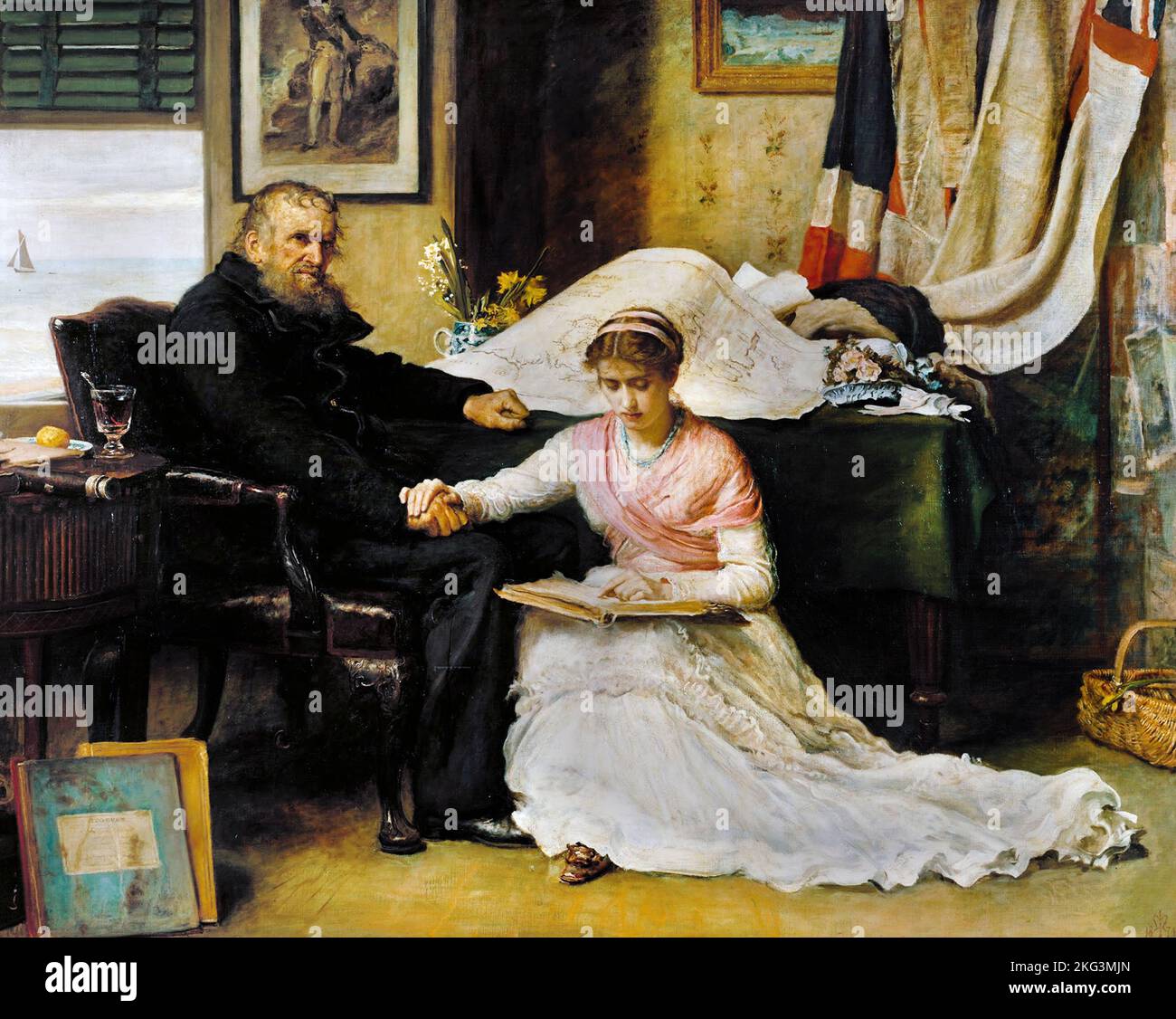 John Everett Millais; The North-West Passage; 1874; Öl auf Leinwand; Tate Britain, London, England. Stockfoto