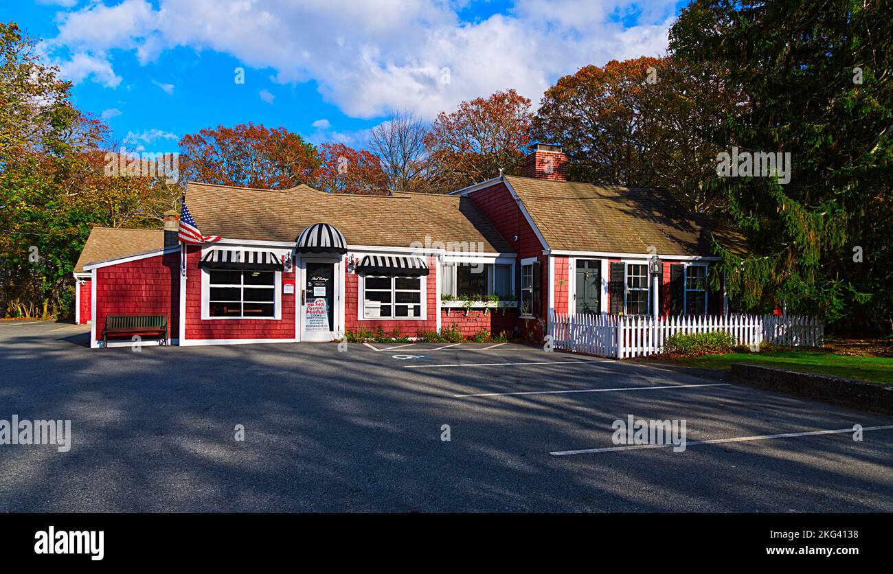 Das Red Cottage Restaurant/Diner in Dennis, Massachusetts am Cape Cod, USA Stockfoto