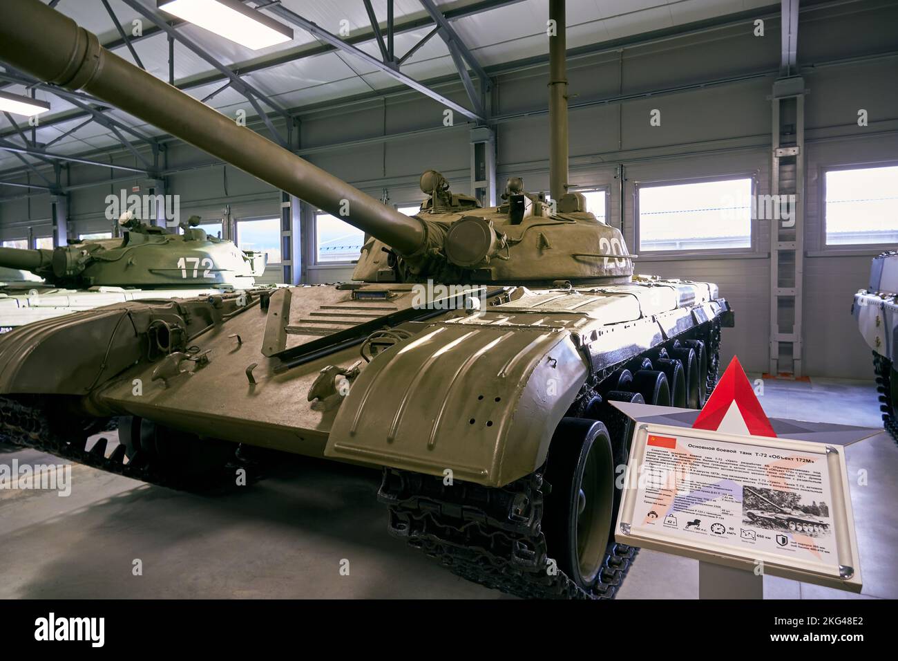 Russischer Hauptkampfpanzer T-72 Stockfoto
