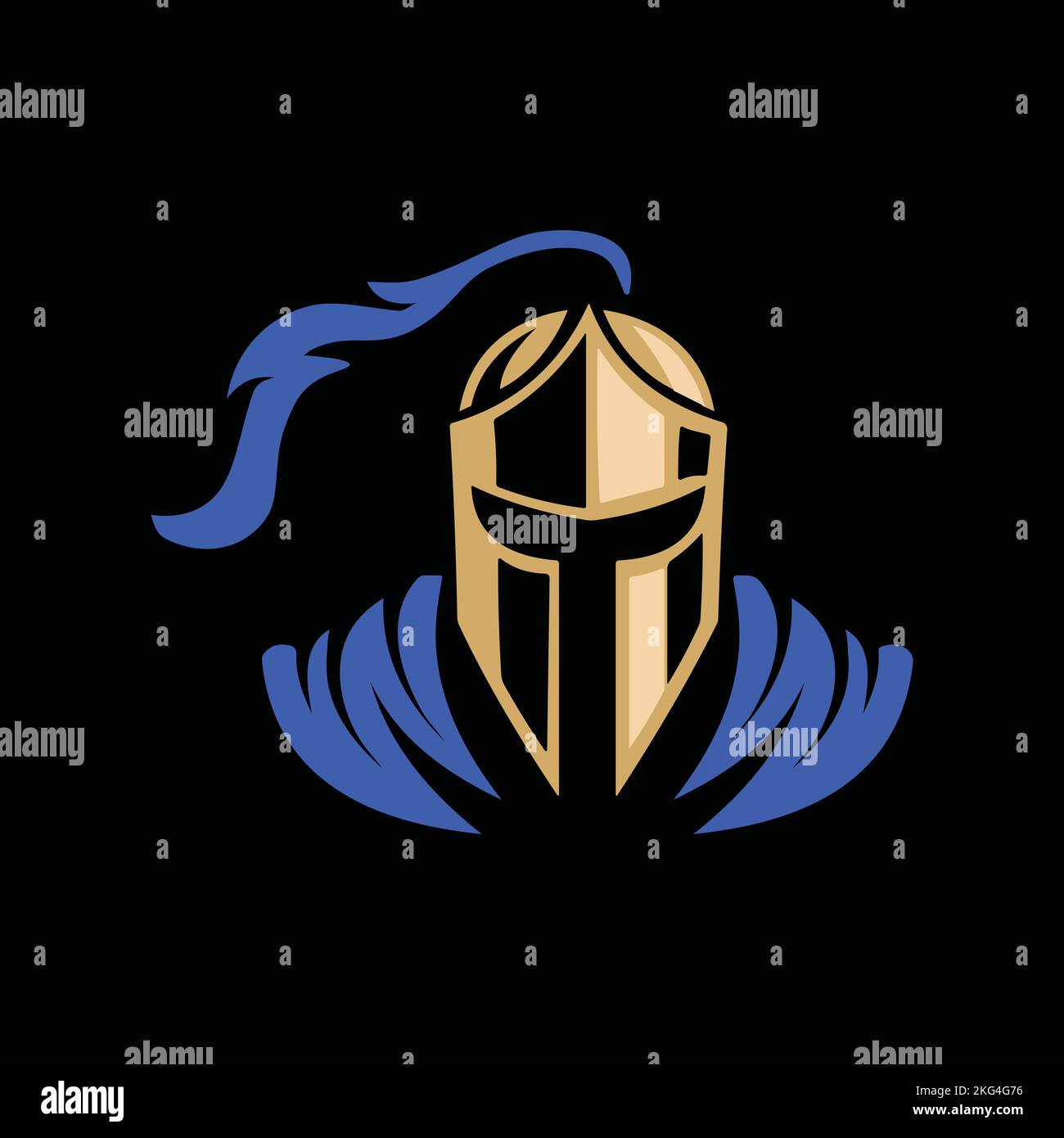 Helme Spartan Gaming-Logo-Vektordesign Stock Vektor