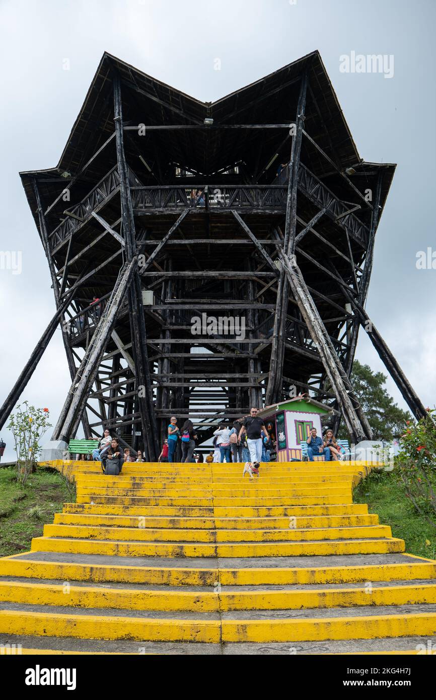 Filandia, Quindio, Kolumbien 5 2022. Juni Viele Touristen besuchen