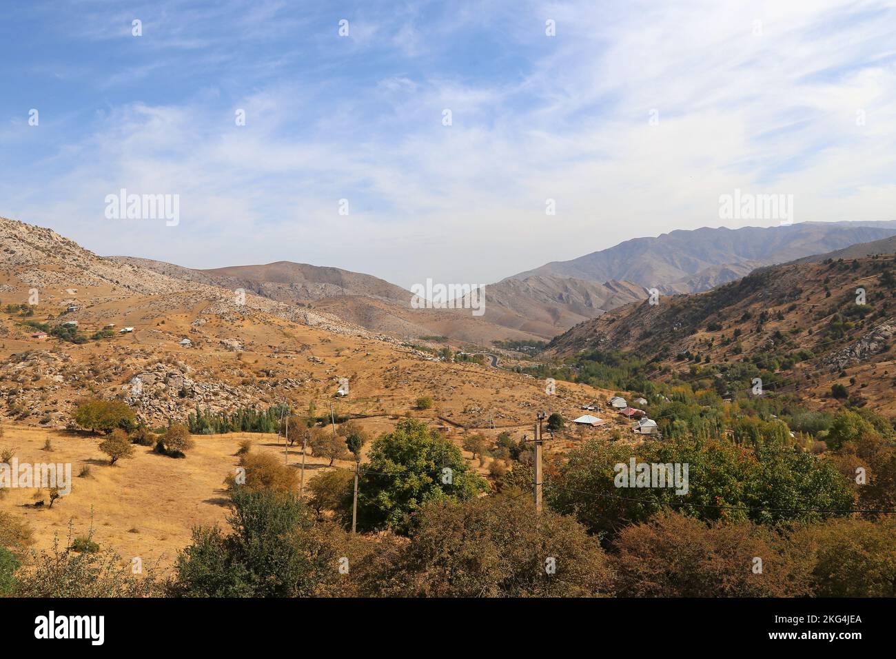 Tahtakaracha Pass, Zarafshon Range, Pamir Alay Gebirge, Samarkand Provinz, Usbekistan, Zentralasien Stockfoto