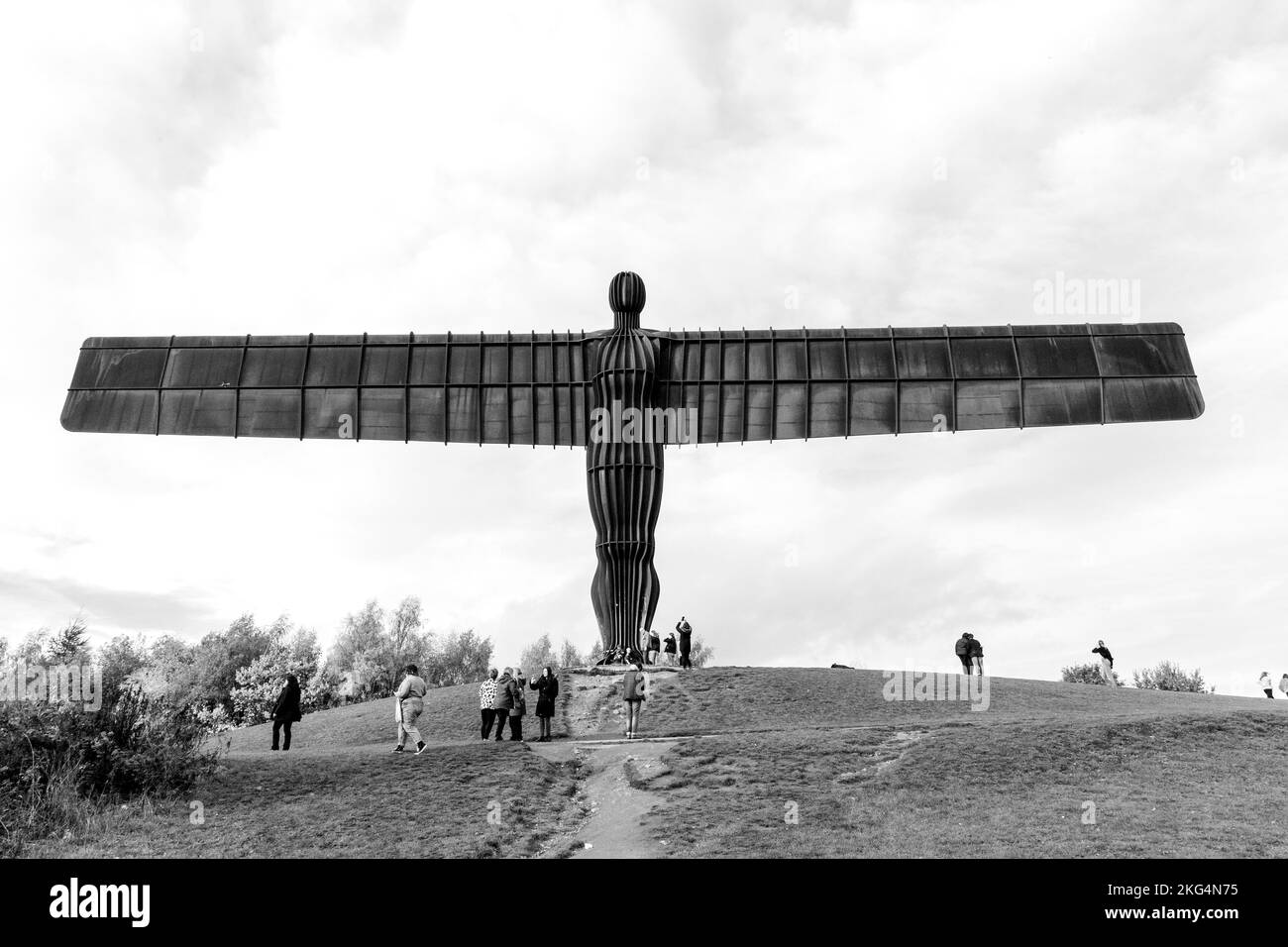 Angel of the North Skulptur von Anthony Gormley, Gateshead, Newcastle, England, Vereinigtes Königreich. Stockfoto