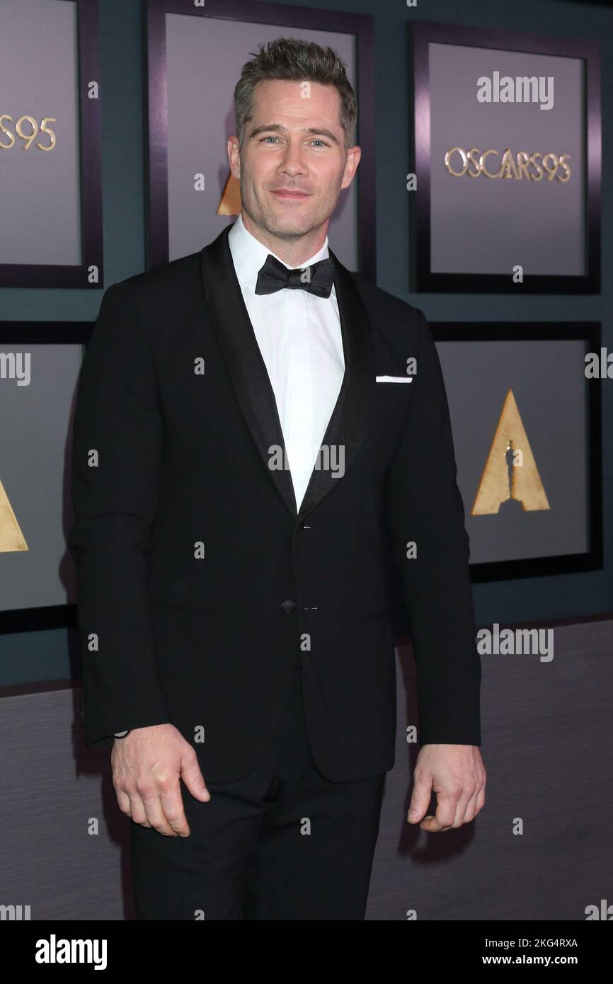 Luke Macfarlane bei der Ankunft für die Academy of Motion Picture Arts and Sciences 13. Governors Awards - Teil 2, Fairmont Century Plaza Hotel, Los Angeles, CA 19. November 2022. Foto: Priscilla Grant/Everett Collection Stockfoto