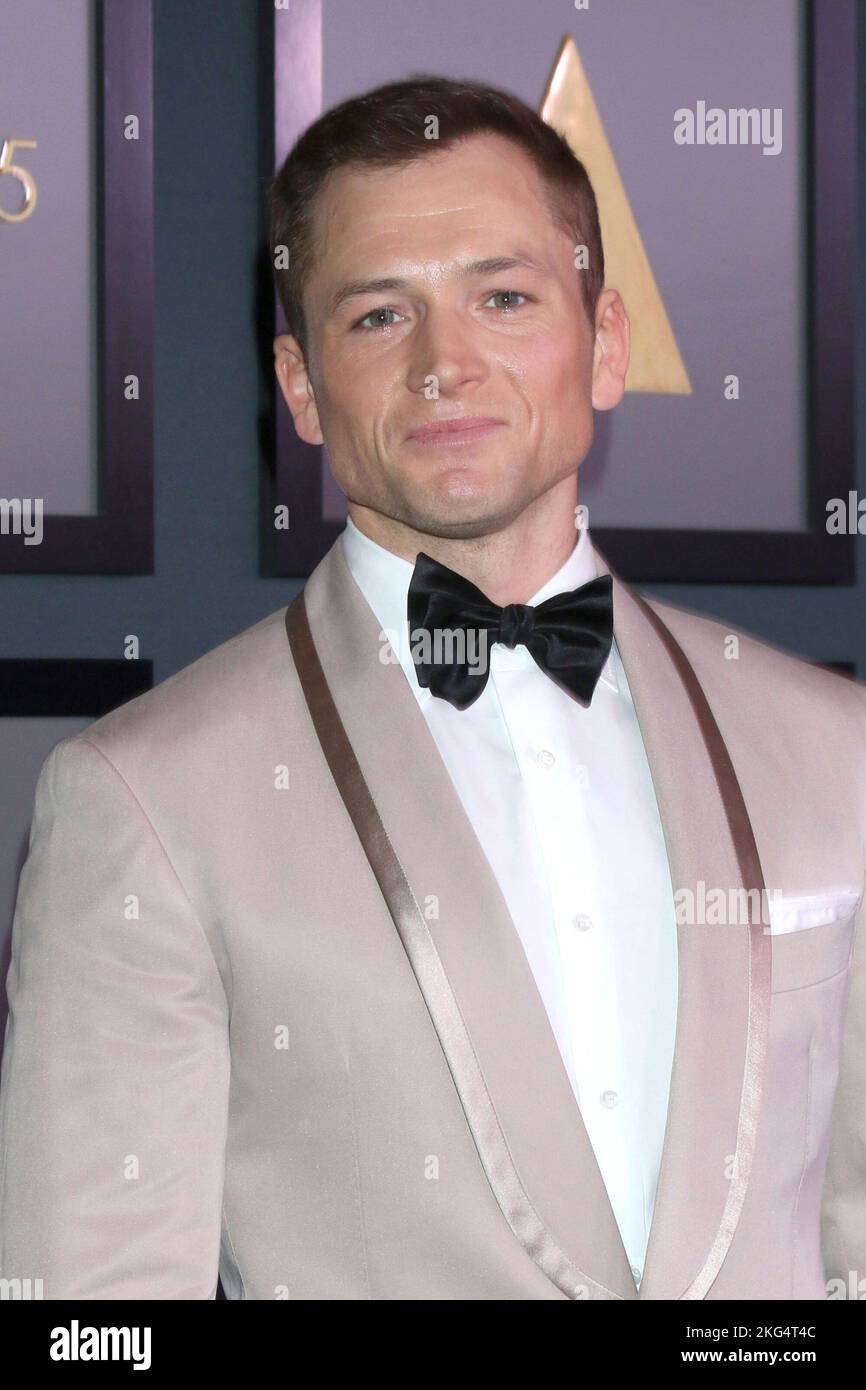 Taron Egerton bei der Ankunft für die Academy of Motion Picture Arts and Sciences 13. Governors Awards - Teil 2, Fairmont Century Plaza Hotel, Los Angeles, CA 19. November 2022. Foto: Priscilla Grant/Everett Collection Stockfoto