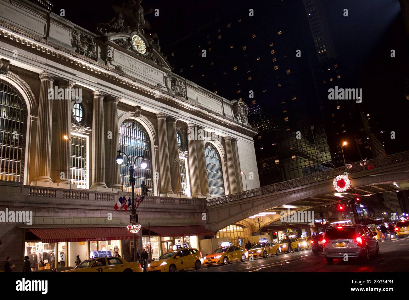 Grand Central Station während der Feiertage Stockfoto