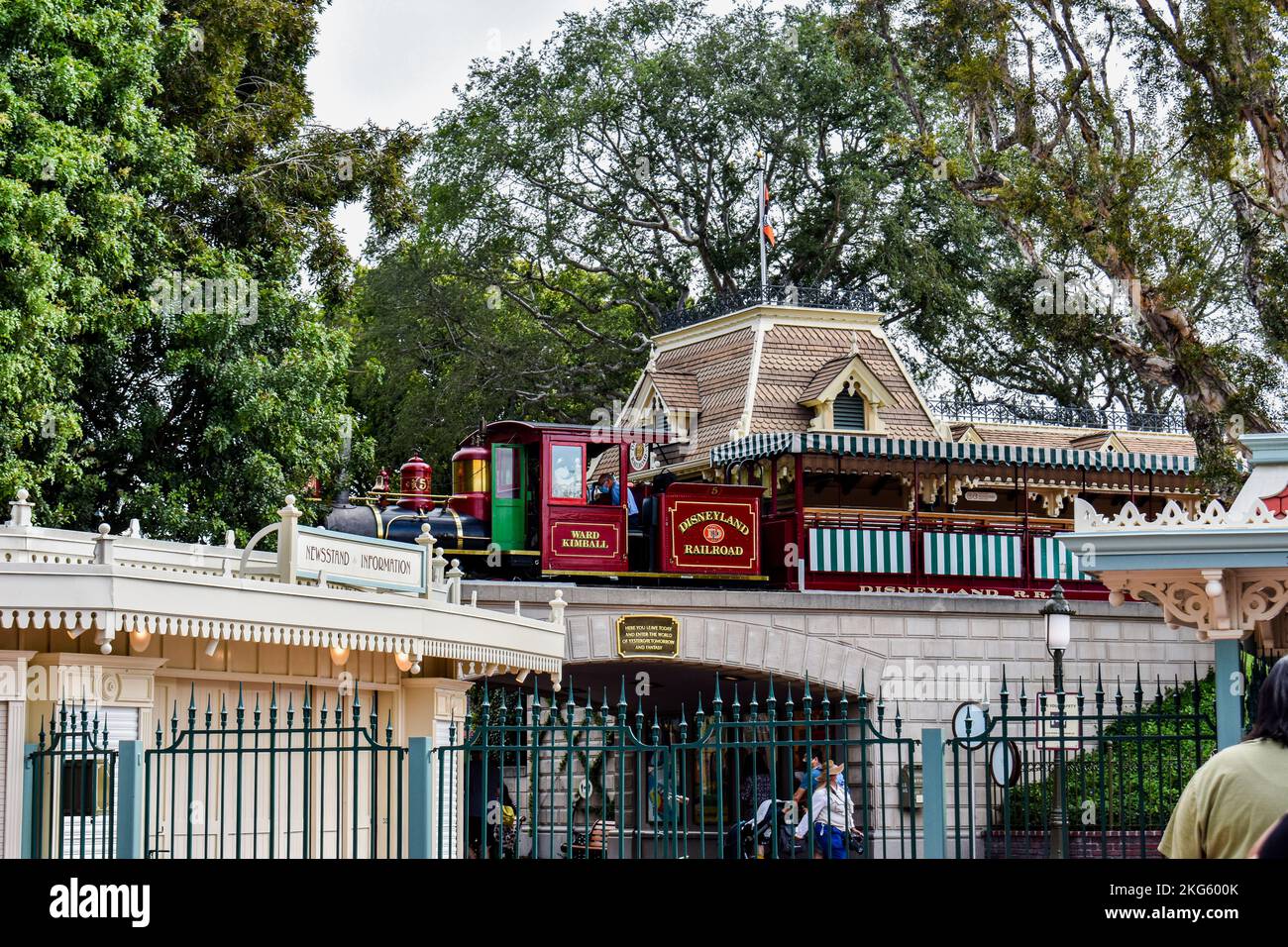 Disneyland Railroad Stockfoto