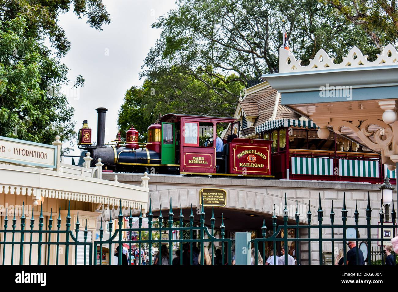 Disneyland Railroad Stockfoto