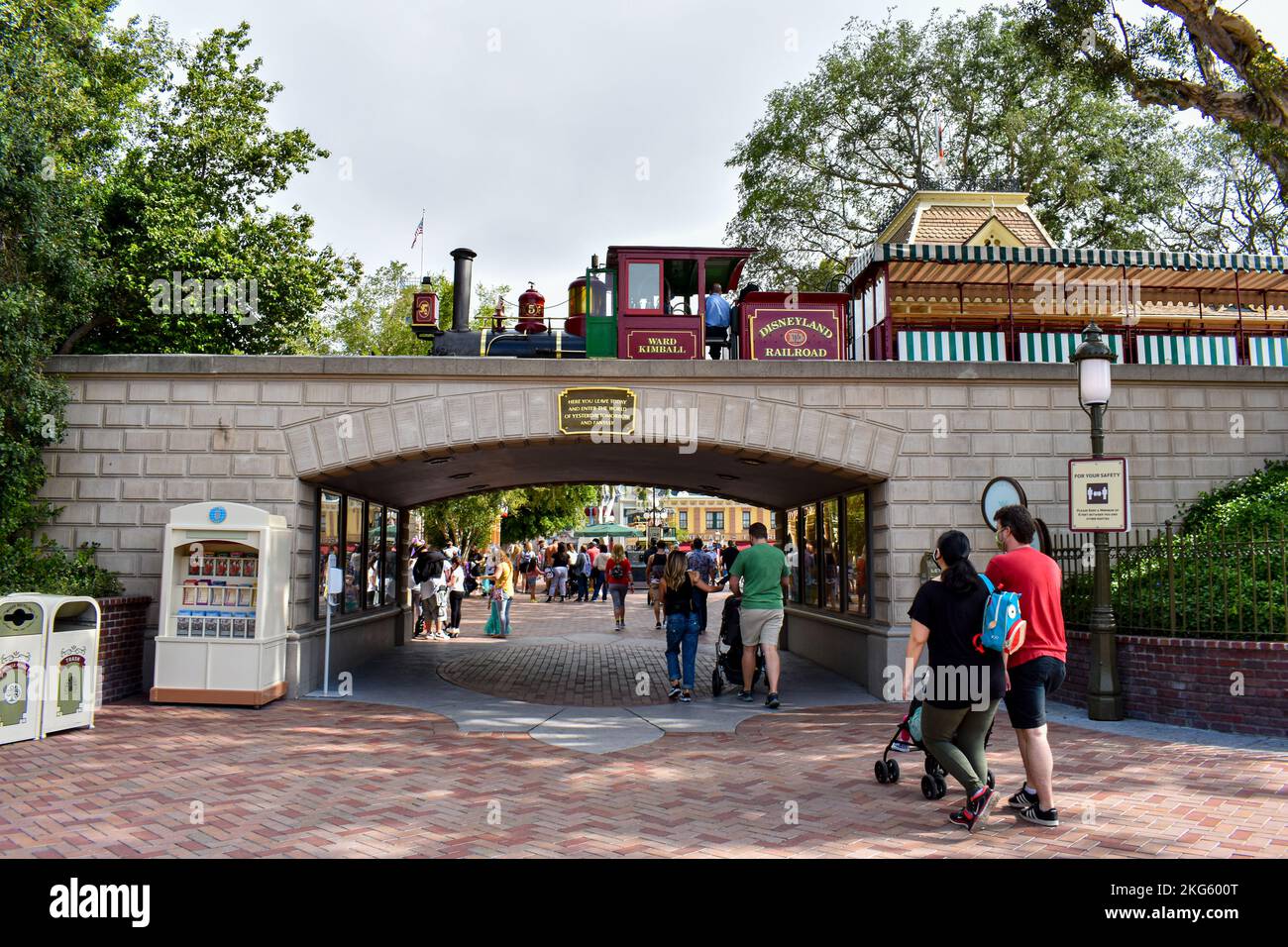 Disneyland Railroad Stockfoto