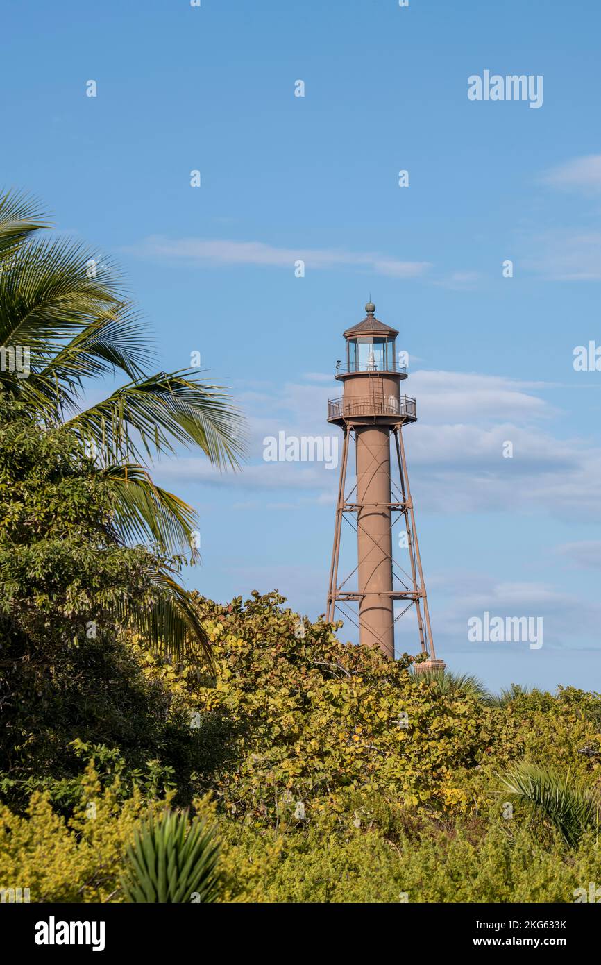 Nach Florida. Die Sanibel Island Light Station Stockfoto