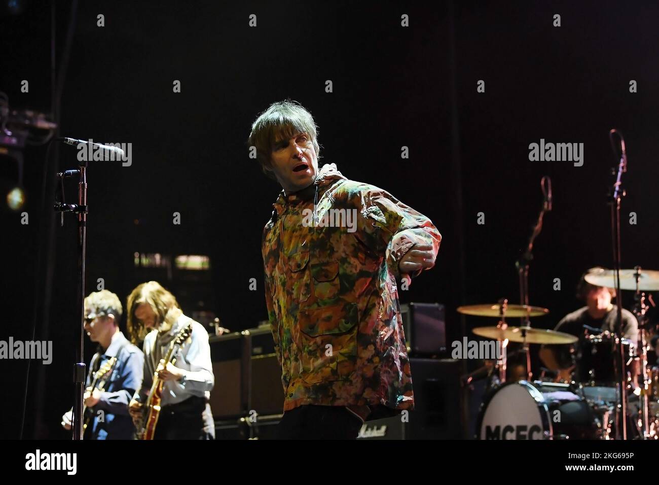 Rio de Janeiro, 16. November 2022. Singer Liam Gallagher ehemaliger Sänger der Band Oasis, während einer Show in Qualistage in der Stadt Rio de Janeiro Stockfoto