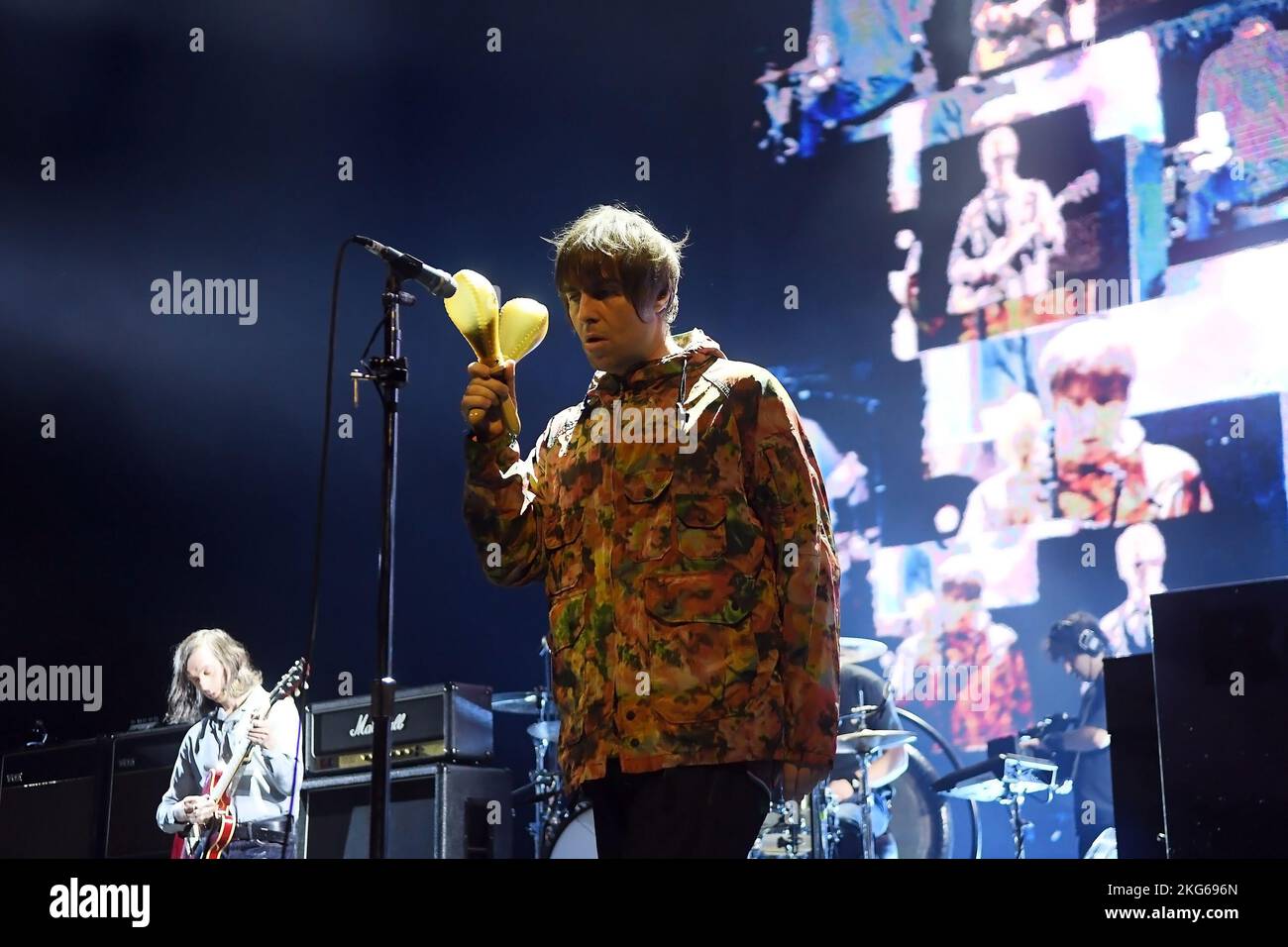 Rio de Janeiro, 16. November 2022. Singer Liam Gallagher ehemaliger Sänger der Band Oasis, während einer Show in Qualistage in der Stadt Rio de Janeiro Stockfoto