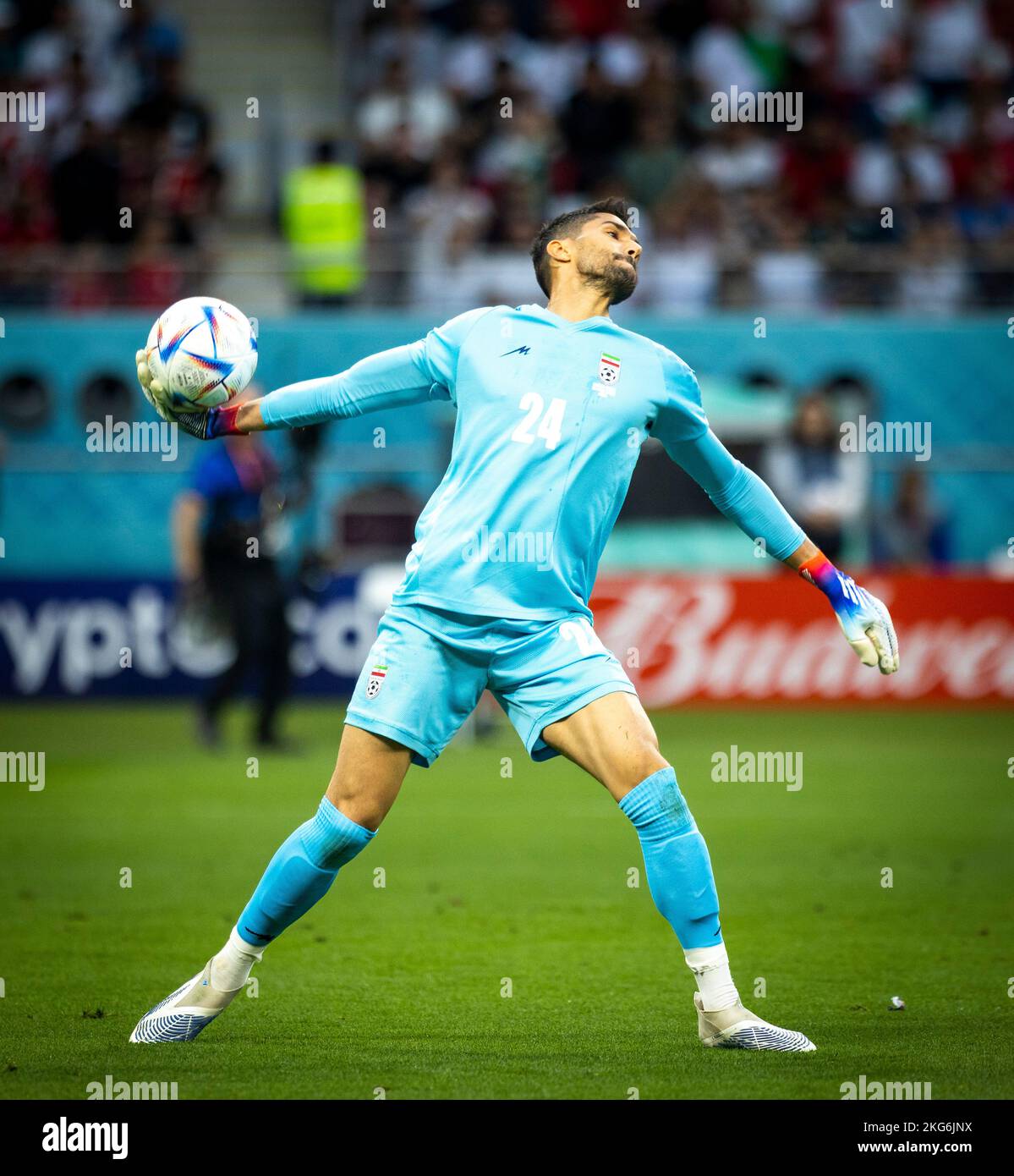 Doha, Katar. 21.. November 2022. Hossein Hosseini (Iran) England Iran