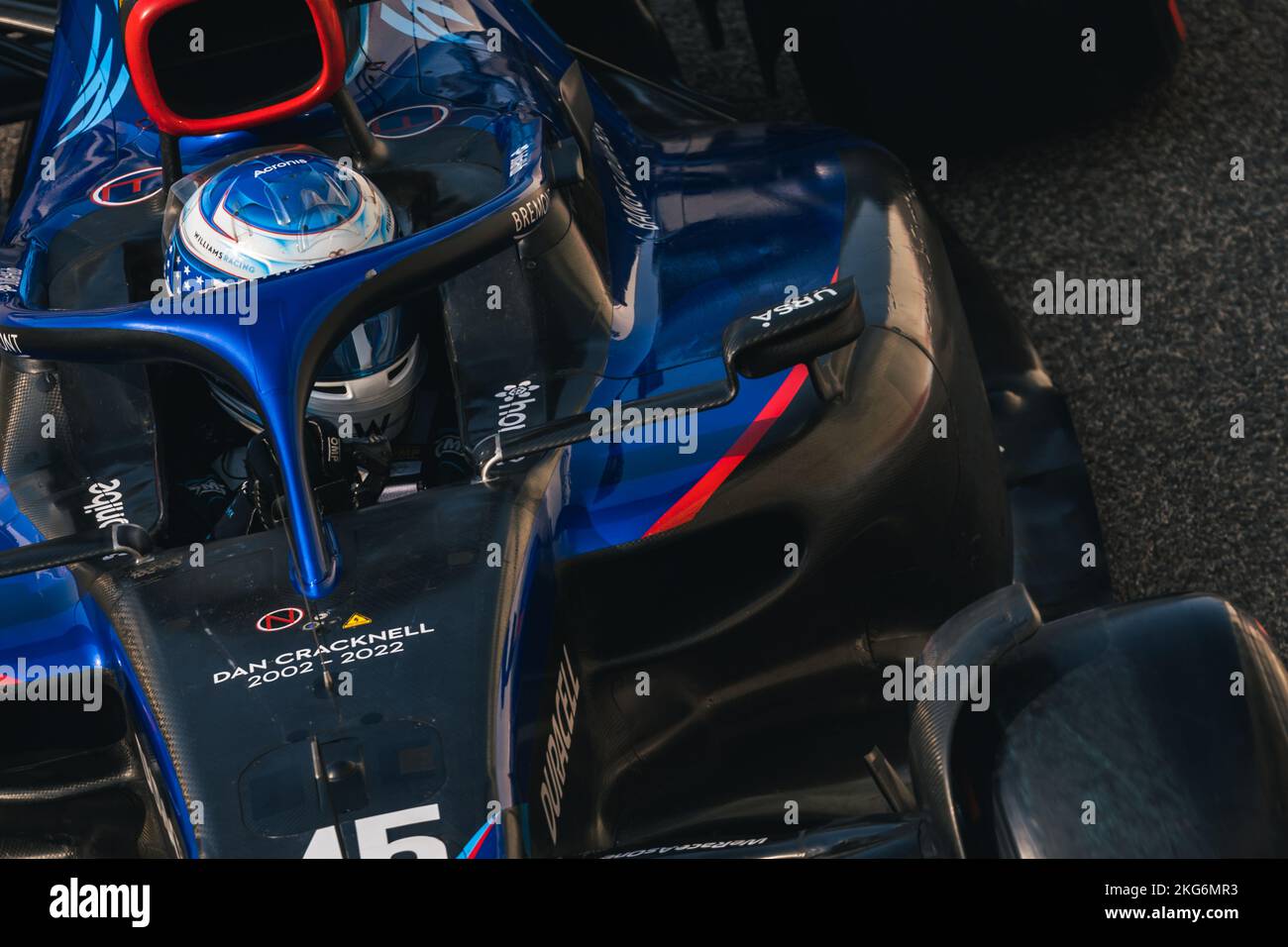Logan Sargeant (USA) Williams Racing FW44. 21.11.2022. Formula 1 Testing, Yas Marina Circuit, Abu Dhabi, Montag. Der Bildnachweis sollte lauten: XPB/Alamy Live News. Stockfoto