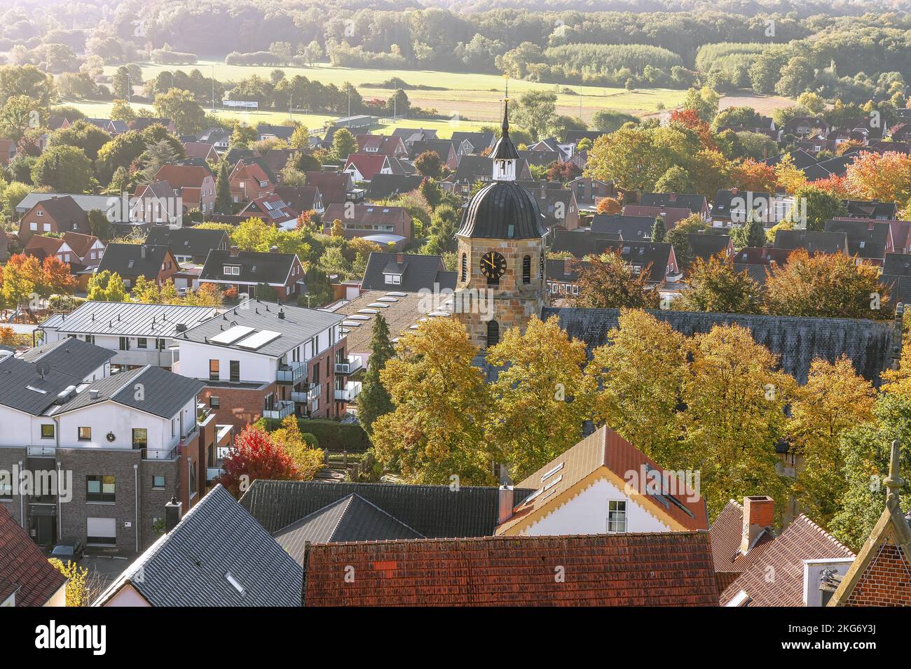 Schöne Stadt Bad Bentheim, Niedersachsen, Deutschland Stockfoto