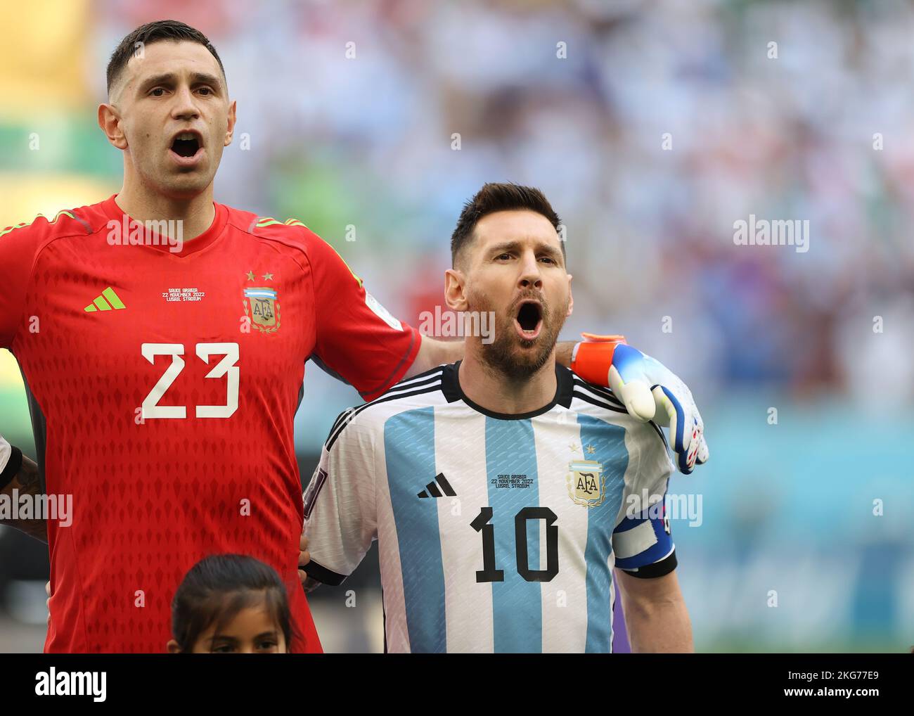 Argentinien Gegen Saudi Arabien Live Stream Lusail Iconic Stadium, Lusail, Katar. 22.. November 2022. FIFA Fußball