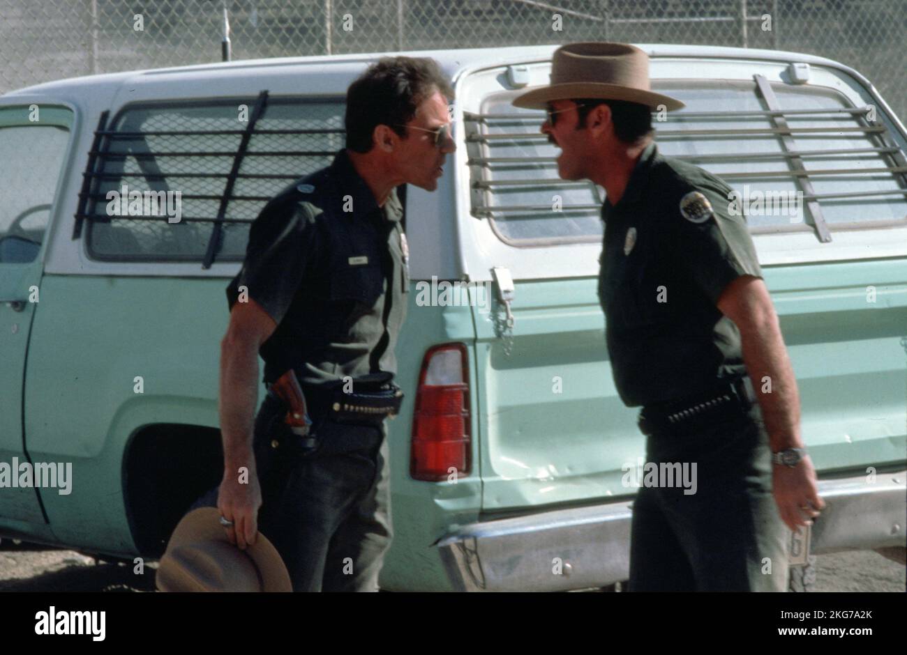 The Border Year : 1982 USA Direktor : Tony Richardson Harvey Keitel, Jack Nicholson Stockfoto